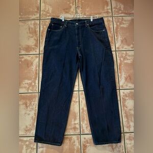 Levi's Men's Relaxed Fit 550 Dark Blue Jeans, size 40x32